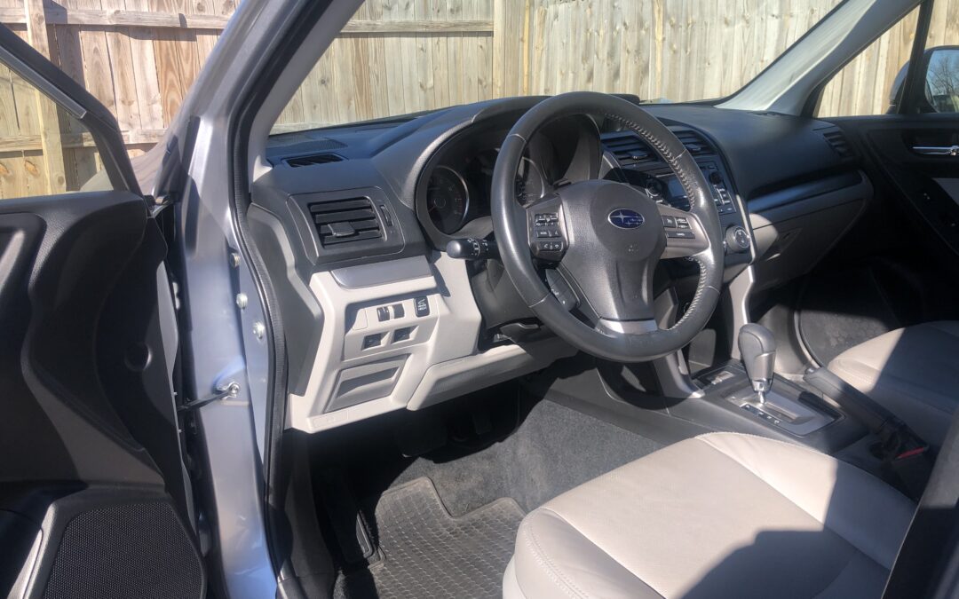 Car Detailing Tulsa Clean Subaru Forester Interior Grey 14