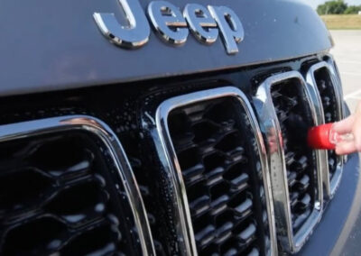 Tulsa Auto Detailing Clean Exterior Jeep Black Brush 1