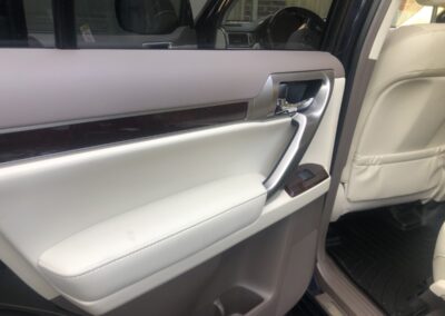 Tulsa Auto Detailing Clean Lexus Black Shiny Interior Clean Door 1