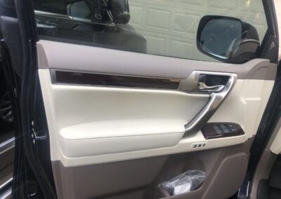 Tulsa Auto Detailing Clean Lexus Black Shiny Interior Clean Door 2